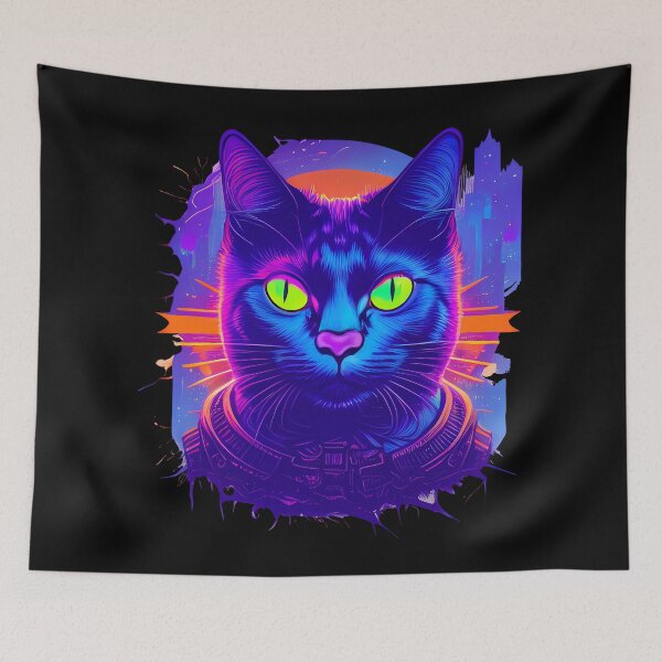 Item preview, Cyberpunk and Futuristic Cat designed and sold by mrhighsky.