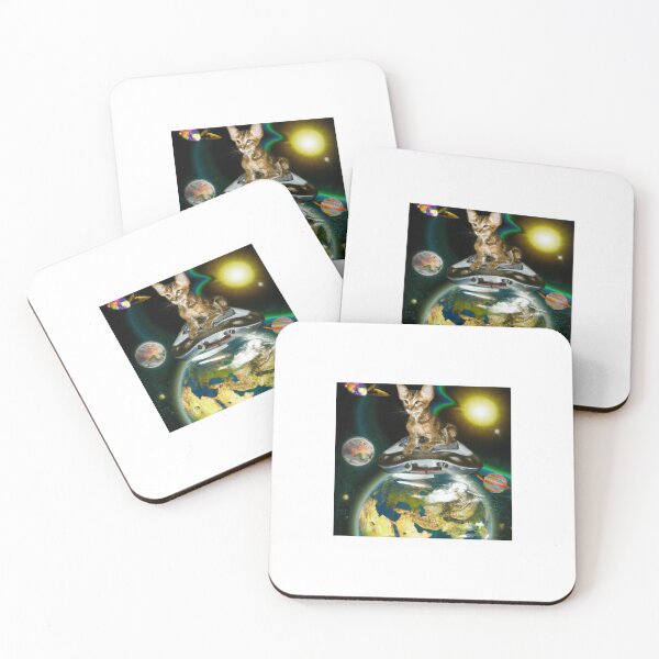 Item preview, Cat in spaceship - landing approach to earth designed and sold by FSDI1.