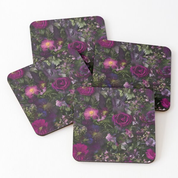 Item preview, Decadent Gothic Beauty: A Purple and Violet Floral Composition designed and sold by nouveaudecor.