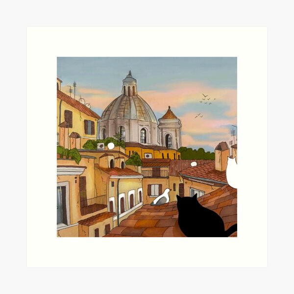 Item preview, Late Afternoon on the Roof designed and sold by Stanis the Cat.