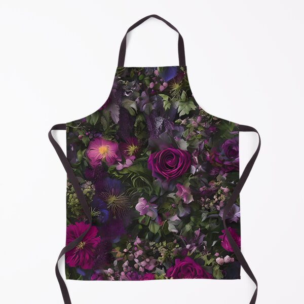 Aperçu de l'œuvre Beauté gothique décadente : une composition florale pourpre et violette créée et vendue par nouveaudecor.