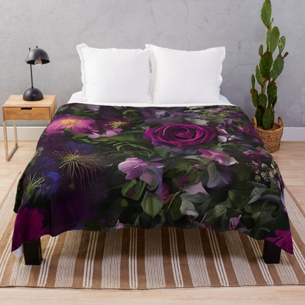 Item preview, Decadent Gothic Beauty: A Purple and Violet Floral Composition designed and sold by nouveaudecor.