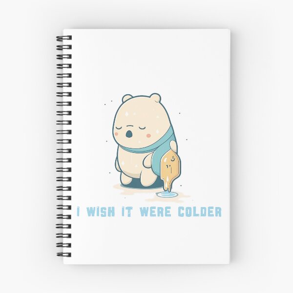 Item preview, I wish it were colder | Sad Ice Bear | Cute Cartoon designed and sold by lightjourney.