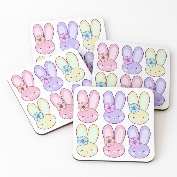 Item preview, Cute colorful Easter Bunnies team designed and sold by Yarafantasyart.