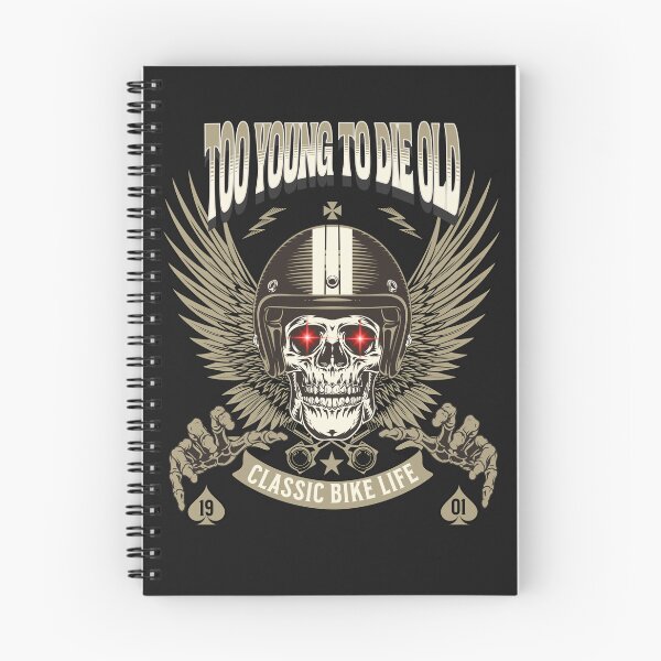 Item preview, TOO YOUNG, TO DIE OLD, DADS CLUB, BIKE MEME,  designed and sold by R B Chrystal.