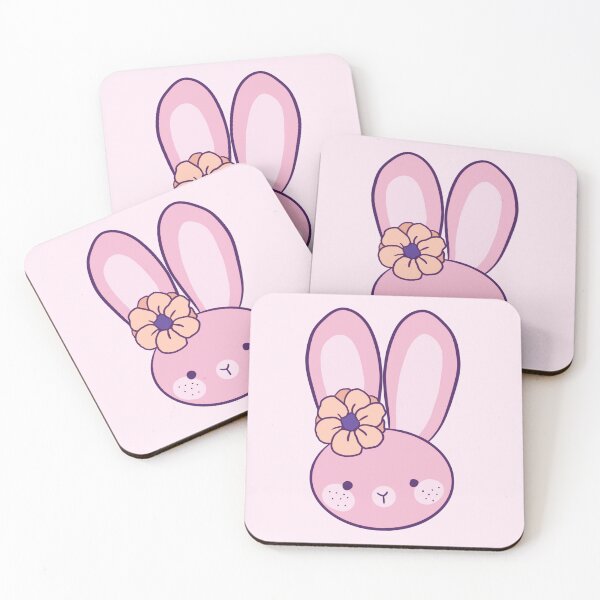 Artikelvorschau, Niedlicher rosa Osterhase entworfen und verkauft von Yarafantasyart.