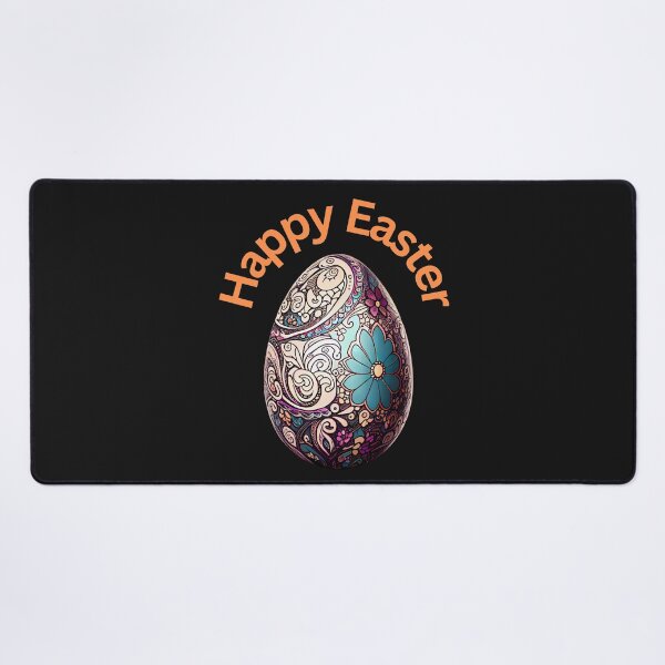 Item preview, Happy Easter Large Easter Egg with Beautiful Design designed and sold by MTJ-Mushrooms.