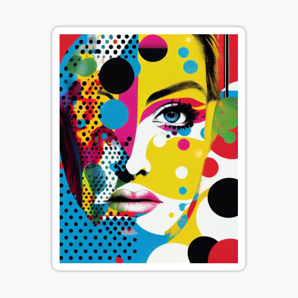 Item preview, Modern woman in pop-art style designed and sold by loucaski.