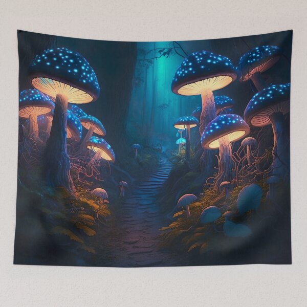 Item preview, Bioluminescent mushroom path designed and sold by Matt's Artificial Nature.