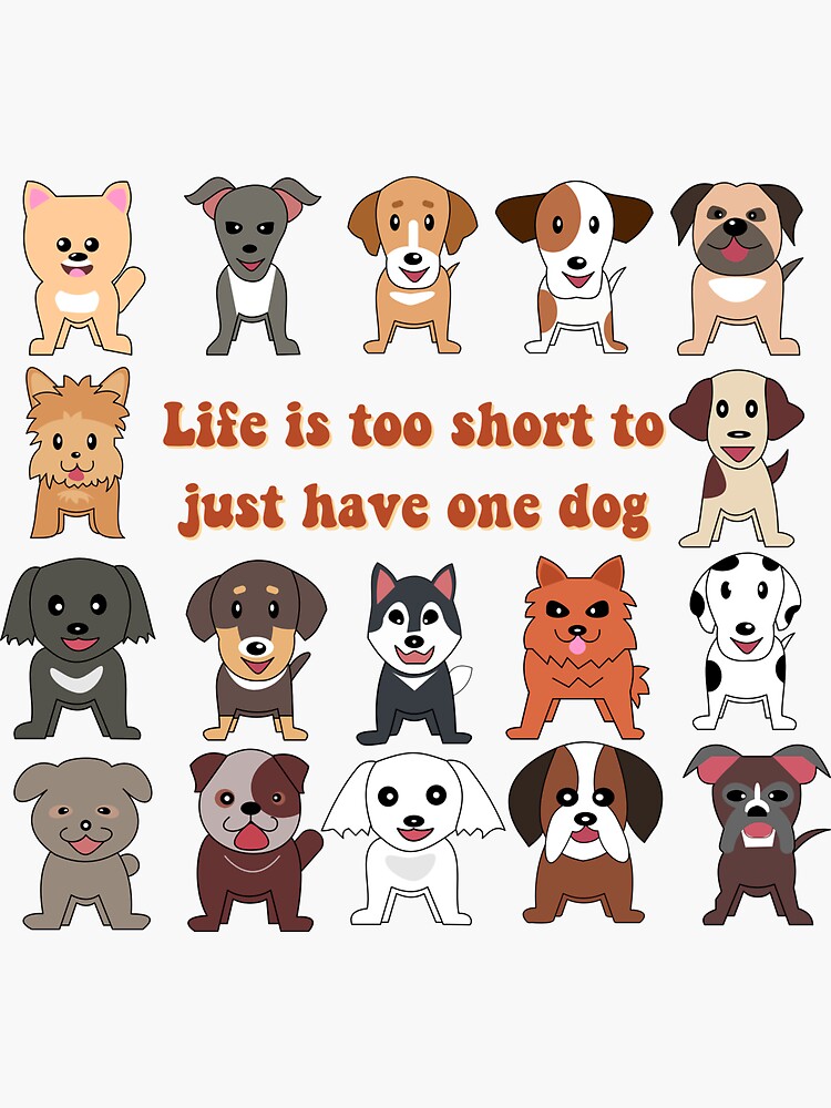 Life is too short Sticker