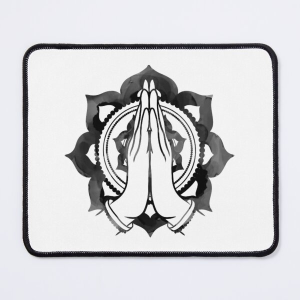 Item preview, Mandala with Praying Hands, Lotus Flower with Praying Hands designed and sold by Monique Prince.