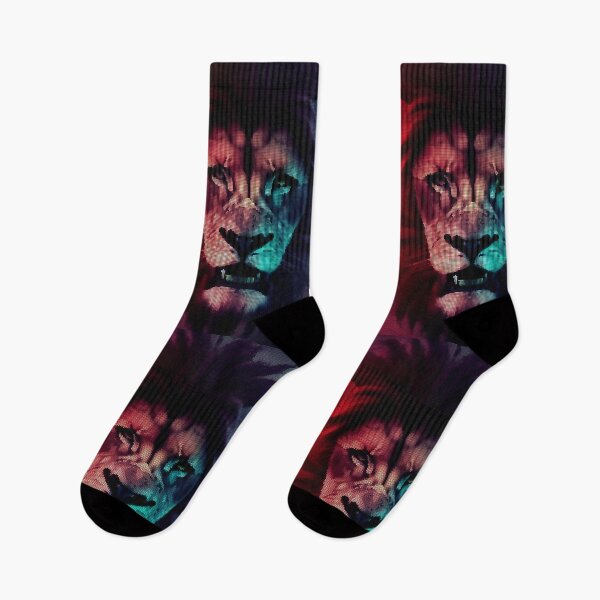 Item preview, Colorful Abstract Lion 8-bit Pixel Art designed and sold by PixelDripped.
