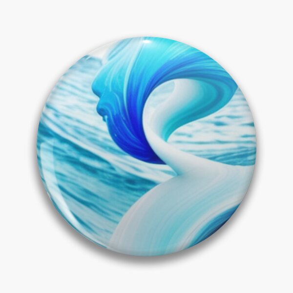 Artikelvorschau, Blaue Wasserwelle, die sich aus dem Ozean windet entworfen und verkauft von FlowingMovement.