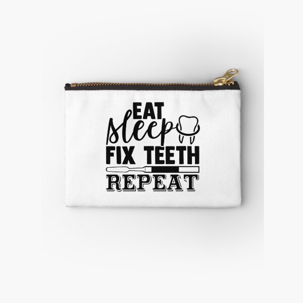 Item preview, EAT SLEEP FIX TEETH REPEAT designed and sold by SticerOcean.