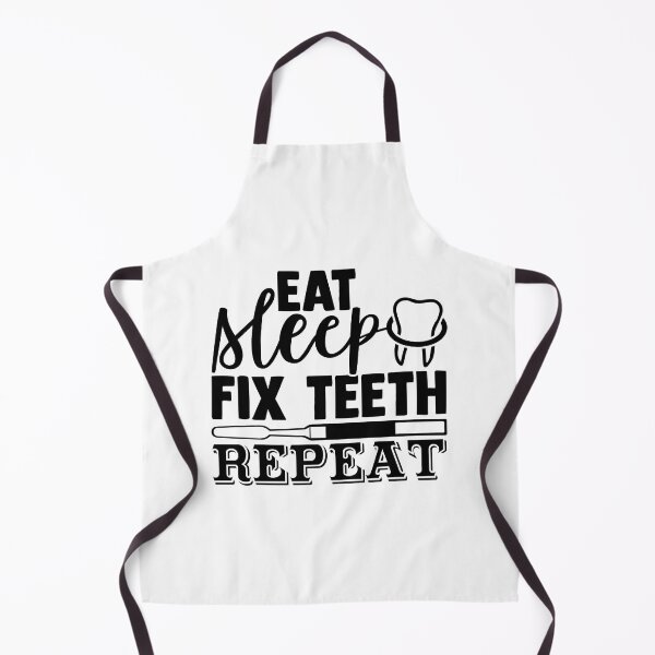 Item preview, EAT SLEEP FIX TEETH REPEAT designed and sold by SticerOcean.