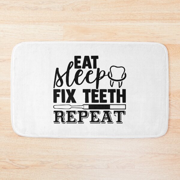 Item preview, EAT SLEEP FIX TEETH REPEAT designed and sold by SticerOcean.