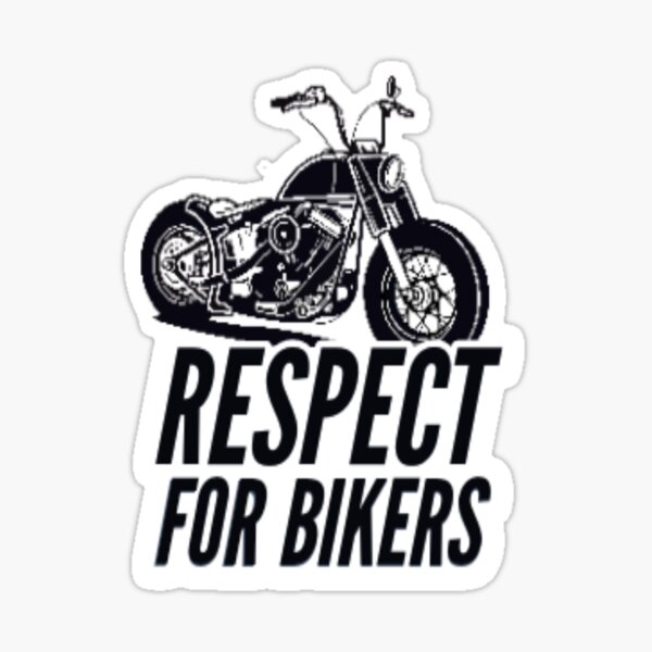 RESPECT EARNED LOYALTY RETURNED COOL BIKER DISC DESIGNS 4 INCH