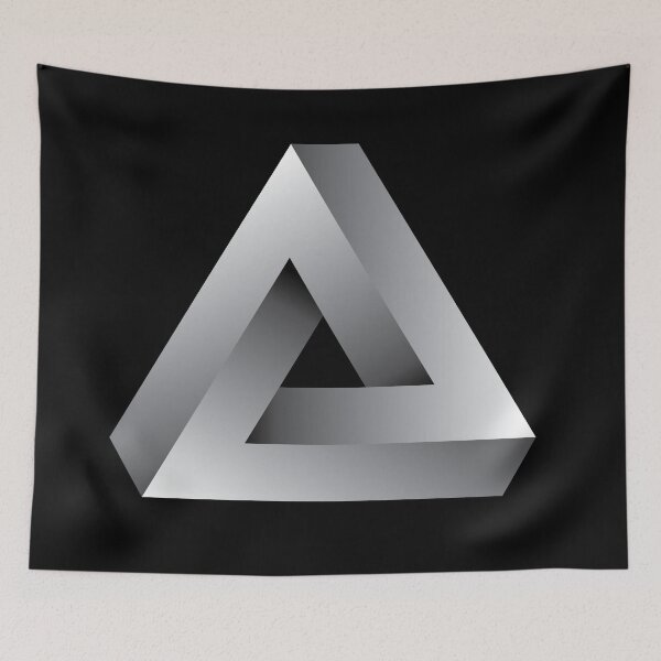 Item preview, Penrose Triangle Monochrome designed and sold by eldram.