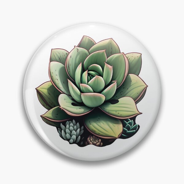 Item preview, Beautiful Green Succulent Greenery Flowers designed and sold by My-Magic-World.