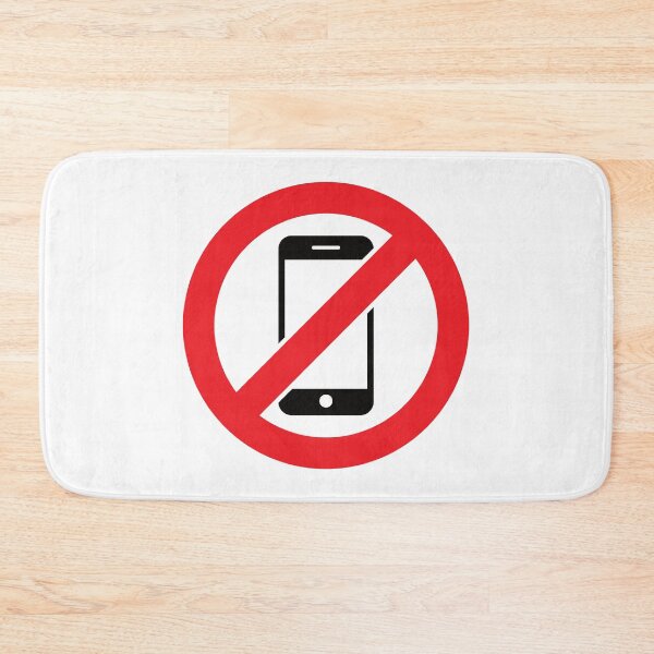 Item preview, Ironic prohibition sign no phone allowed design designed and sold by Luca Marella.
