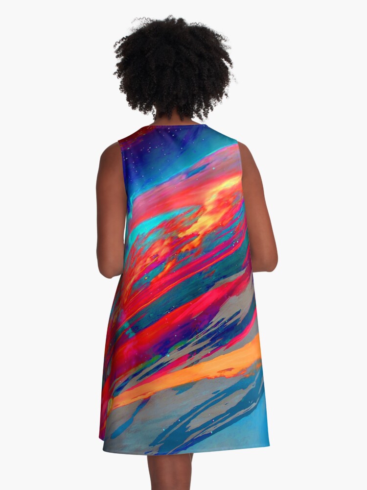 Thumbnail 3 of 4, A-Line Dress, Nebula designed and sold by JoseOchoa.