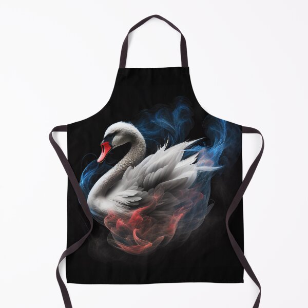 Item preview, Swan with smoke on Black Background designed and sold by FireFXStudio.