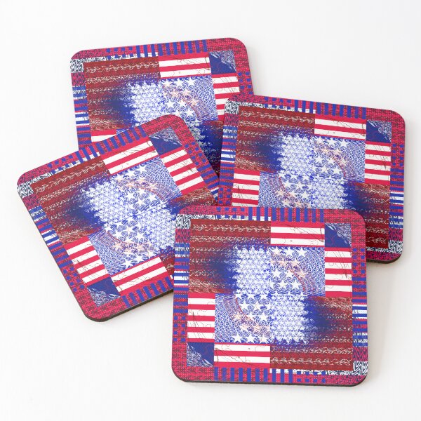Item preview, The Perversion of Patriotism Crazy Quilt designed and sold by StudioBoomBoom.
