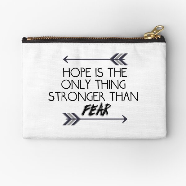 The hunger games quote design Zipper Pouch