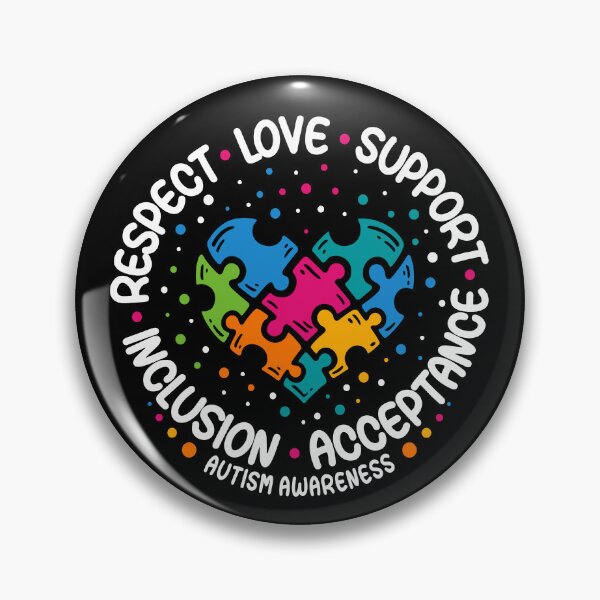 Item preview, Autism Puzzle Ribbon Respect Love Support Autism Awareness designed and sold by Go-Fun.