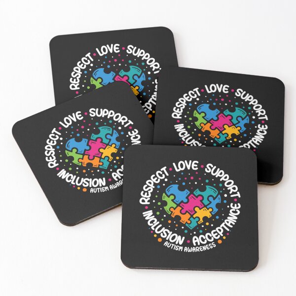 Item preview, Autism Puzzle Ribbon Respect Love Support Autism Awareness designed and sold by Go-Fun.