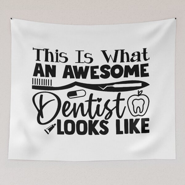 Item preview, THIS IS WHAT AN AWESOME DENTIST LOOKS LIKE designed and sold by SticerOcean.