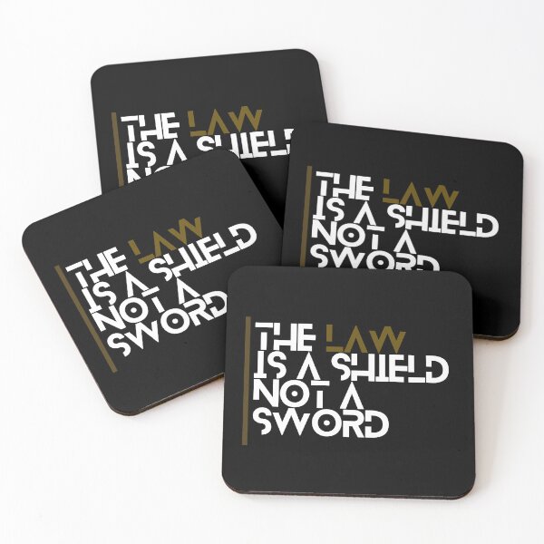 Item preview, The law is a shield not a sword designed and sold by Fermart.