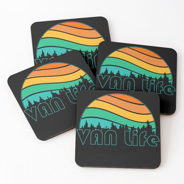 Item preview, Van Lovers Stickers, Retro Minimalist Van Life Stickers designed and sold by MoCalli.