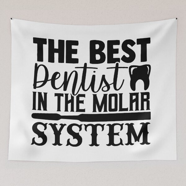 Item preview, THE BEST DENTIST IN THE MOLAR SYSTEM designed and sold by SticerOcean.