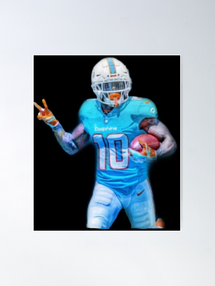 Tyreek Hill football Paper Poster Dolphins 5 - Tyreek Hill