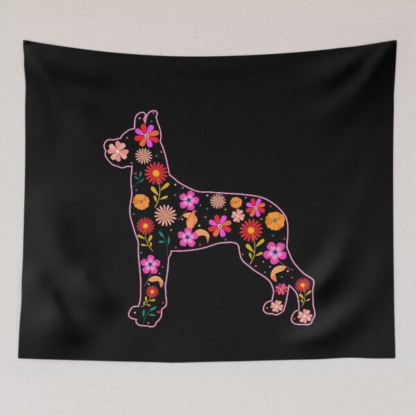 Item preview, great dane flower dog lover design cute great dane floral gift designed and sold by alaechamlal.