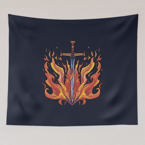 Item preview, Flaming Sword designed and sold by KelaLilBear.