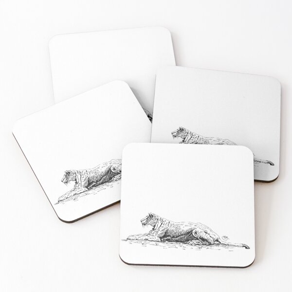 Item preview, Relaxing Lioness in the tundra designed and sold by angipangi7.