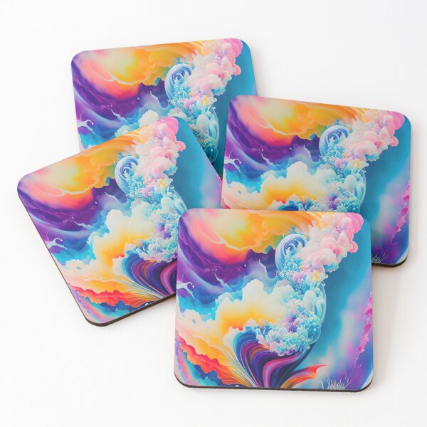 Item preview, Smoke and Clouds in Colorful Spirals designed and sold by FantasyEmpire.