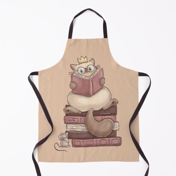Item preview, Cat reading on a book stack and a mouse designed and sold by Denise, Denisn't.