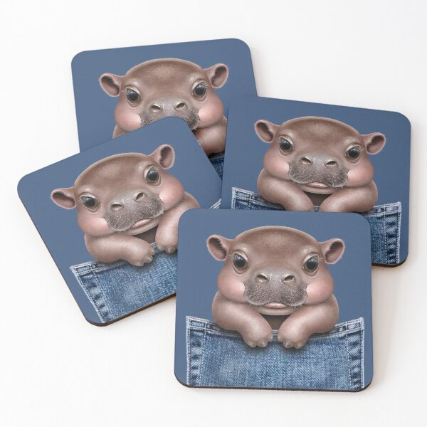 Item preview, Baby Pygmy hippopotamus by Maxine Gadd  designed and sold by Maxine Gadd.