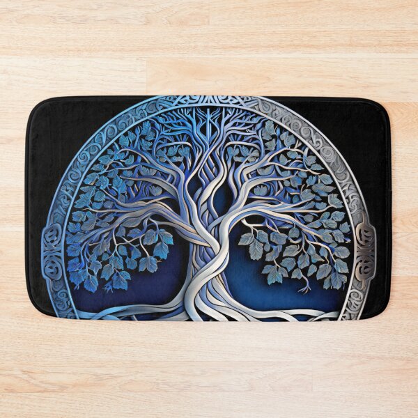 Item preview, Celtic tree of life in cobalt and silver. designed and sold by Left-Hand-Tree.
