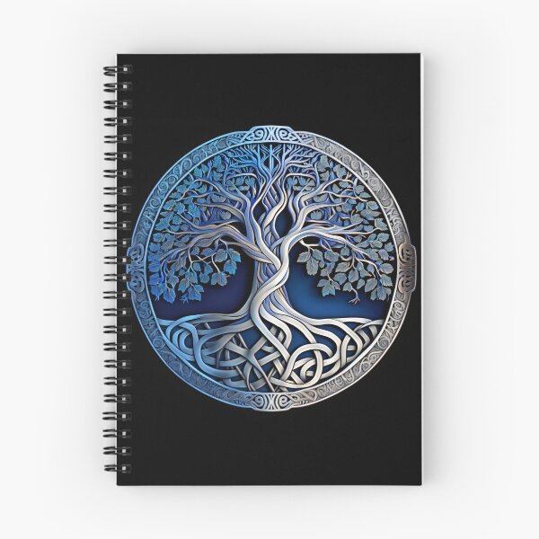 Item preview, Celtic tree of life in cobalt and silver. designed and sold by Left-Hand-Tree.
