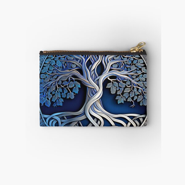 Item preview, Celtic tree of life in cobalt and silver. designed and sold by Left-Hand-Tree.