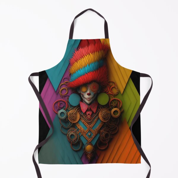 Item preview, Clown Clowns-Abstract Steampunk Clown designed and sold by letsgetinspired.