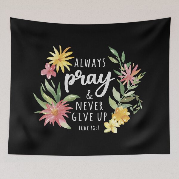 Item preview, Always Pray And Never Give Up Light Gray designed and sold by amazingjoy.