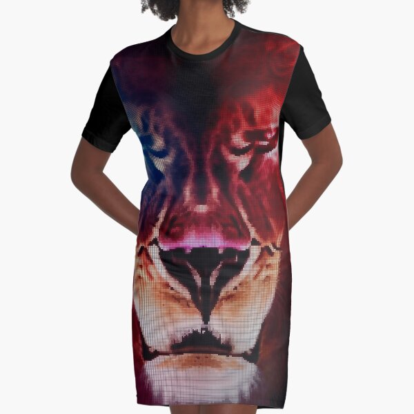 Item preview, Colorful Abstract Lion 8-bit Pixel Art designed and sold by PixelDripped.