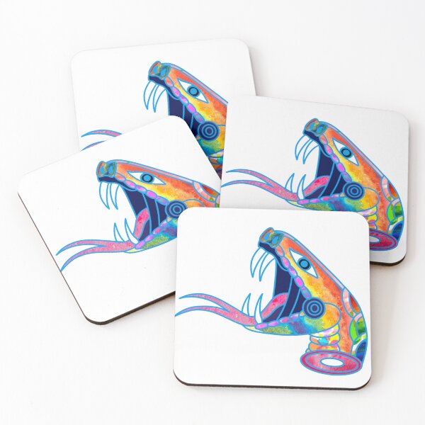 Item preview, Rainbow Snake Head Tattoo Design designed and sold by Colorcore.