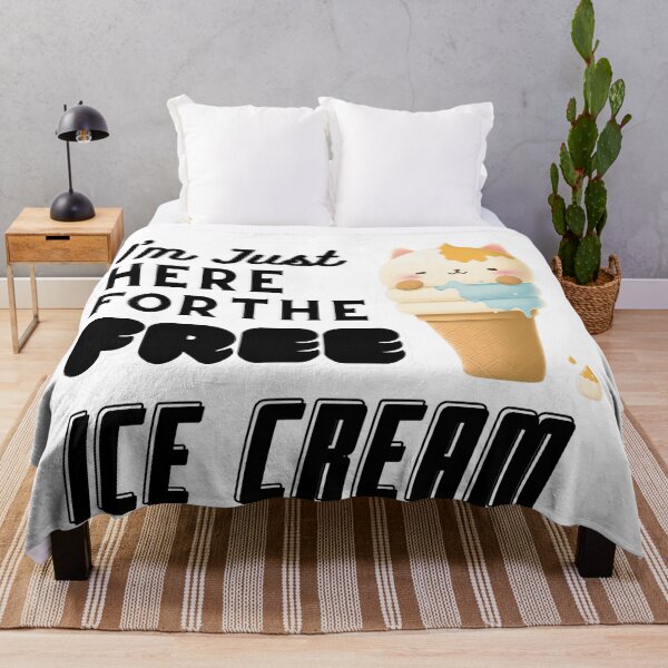 Item preview, Hey Kitty Cat! I'm Just Here for the FREE Ice Cream designed and sold by wildcrazylove.