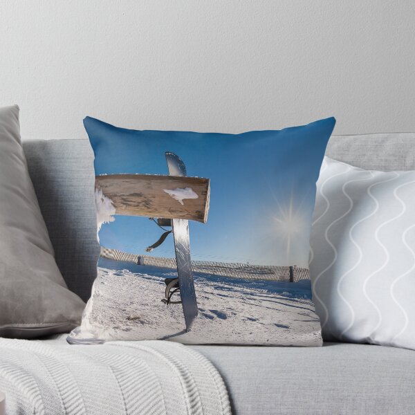 Item preview, Snowboard leaning on a wood rail designed and sold by homydesign.